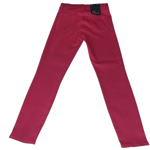J Brand Alana High Rise Cropped Coated Dizzy Pink Jeans Size 26 NWT - Picture 4 of 17